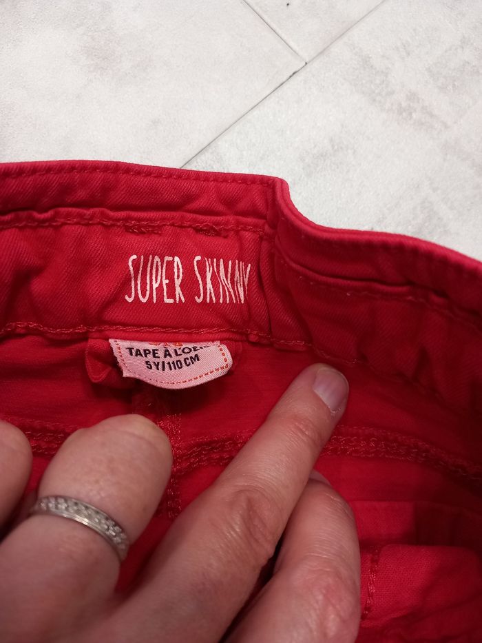 Pantalon rouge fille 3 ans TAO - photo numéro 3