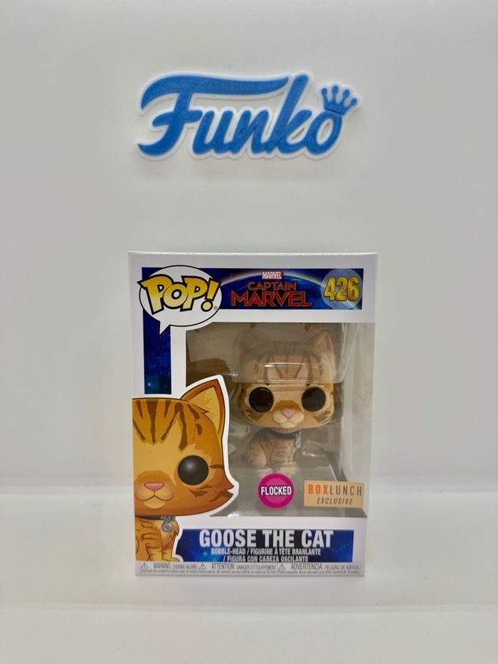 Funko Pop Captain Marvel Goose The Cat 426 Flocked BoxLunch 🇺🇸 - photo numéro 1