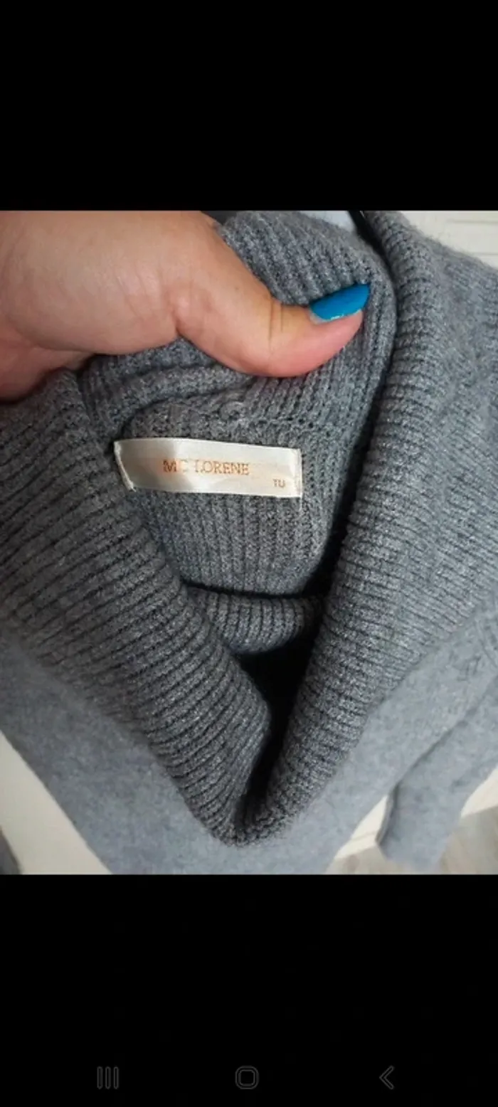 Robe pull grise - photo numéro 3