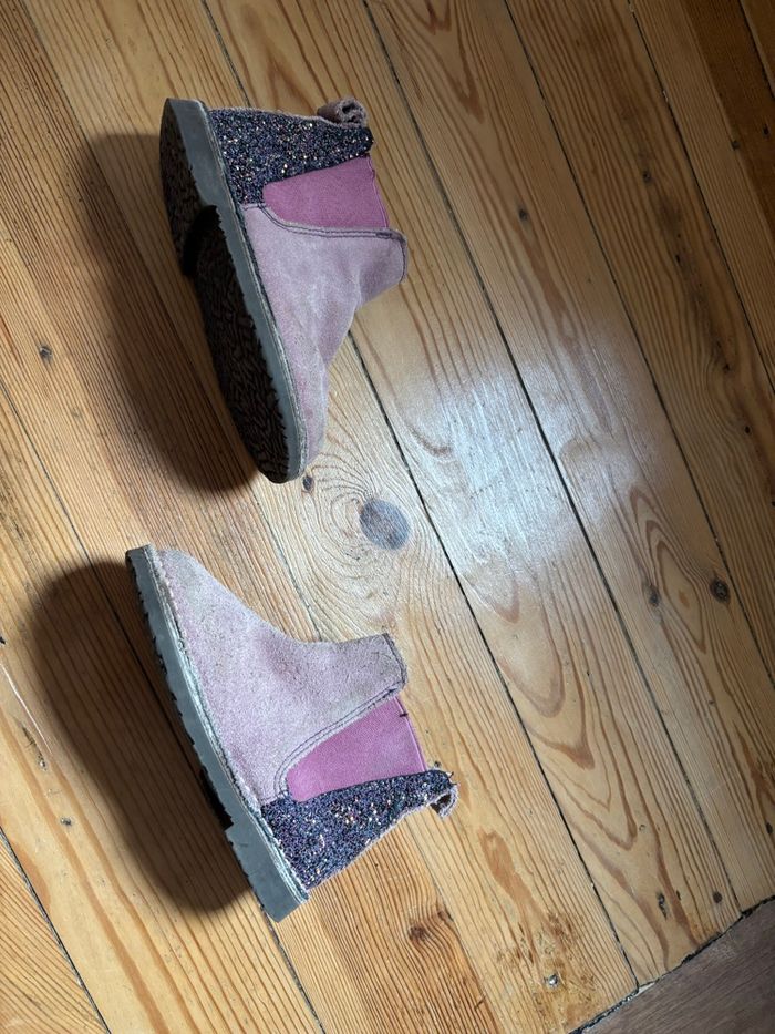 Bottines violettes paillette - photo numéro 4