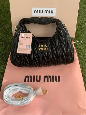 Sac Miu Miu – Cuir matelassé noir – État neuf