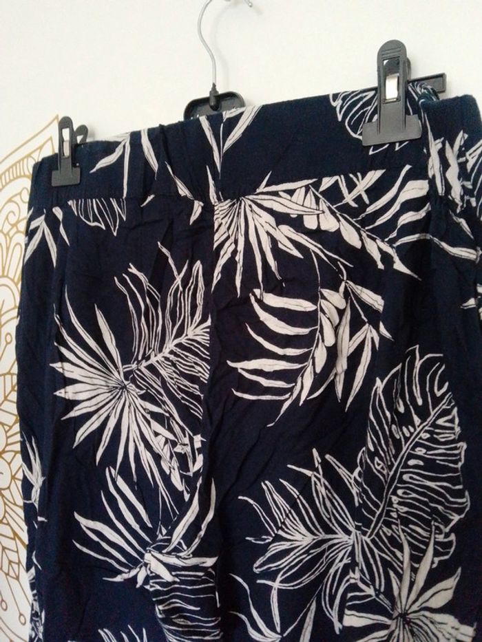 Pantalon bohème fleurs en viscose taille 48 - photo numéro 4