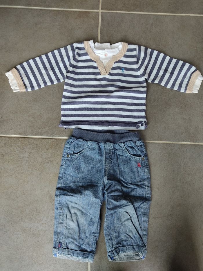 Pantalon et pull Obaibi 12 mois