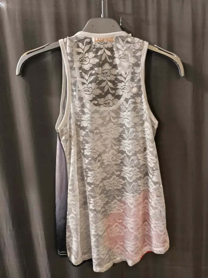 245691 débardeur noir/blanc femme TU LC fashion - photo numéro 2