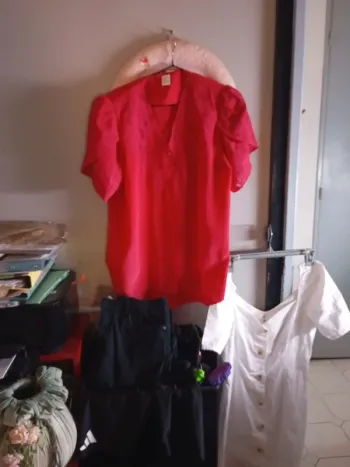 Superbe chemise rose fushia t m