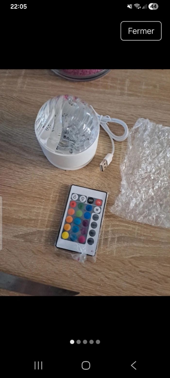 Veilleuse multicolore