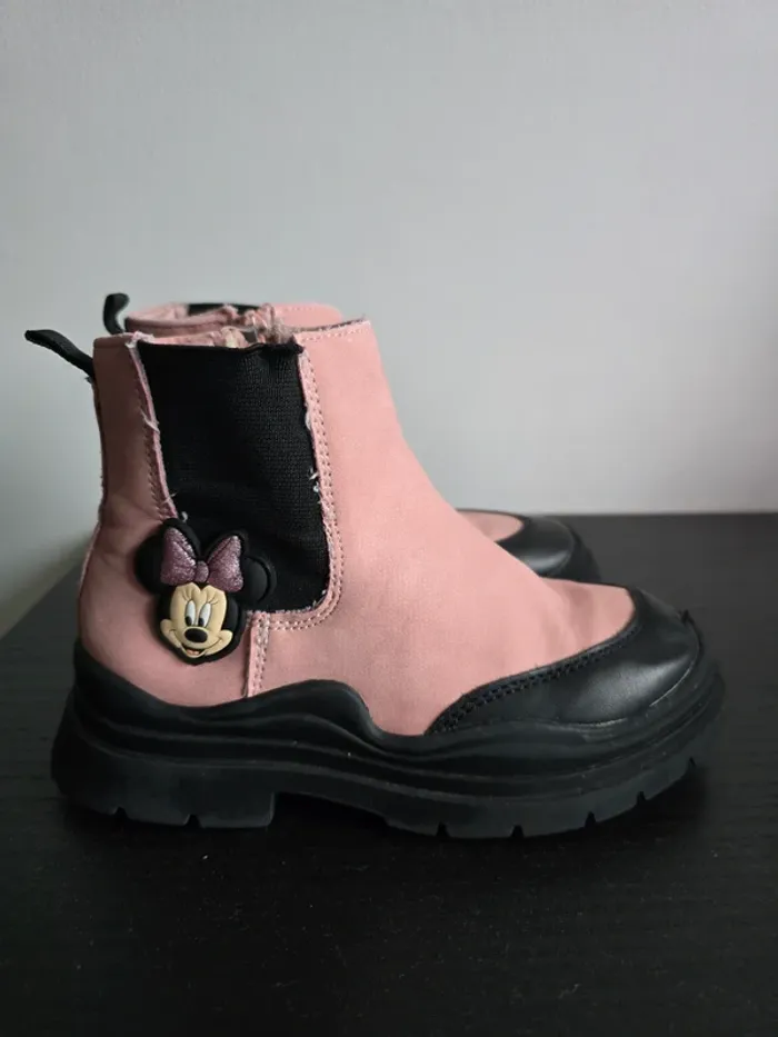 bottines rose Minnie Disney