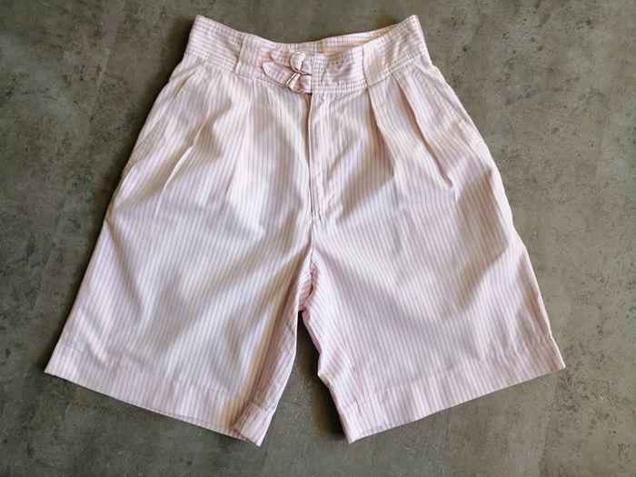 Bermuda rayé rose et blanc Taille 38 New Man