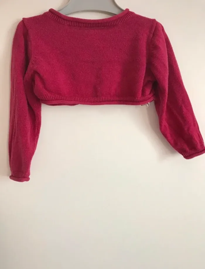 Boléro fuschia 6 mois - photo numéro 2