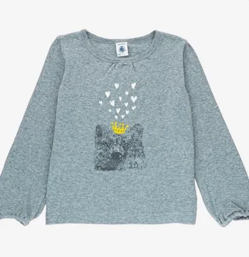 T-Shirt à manches longues 5 ans en coton Petit Bateau