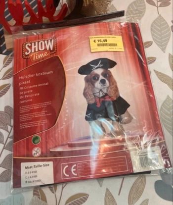 Déguisement de pirate pour chiens - 9/11 kgs 