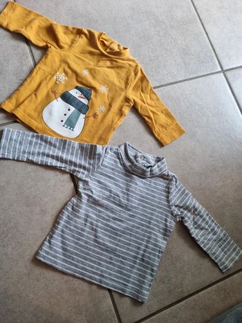 Lot tee shirt/pull manche longue