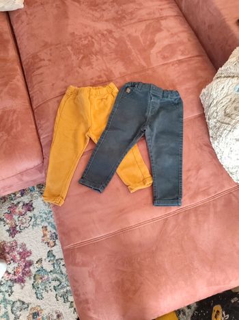 Lot 2 pantalons Kiabi
