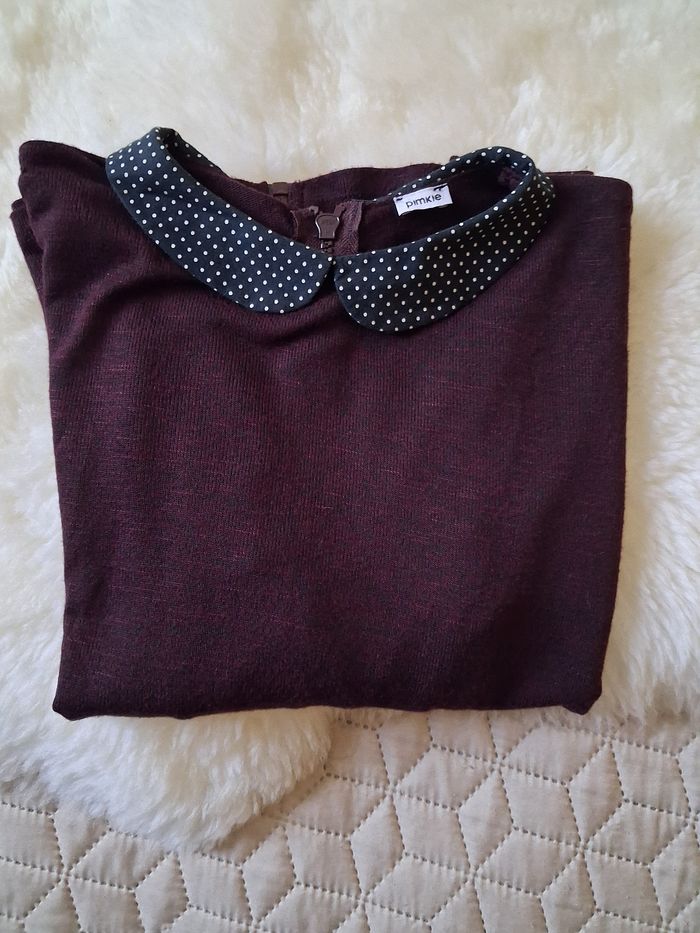 Tunique bordeaux manches 3/4 Pimkie - photo numéro 6