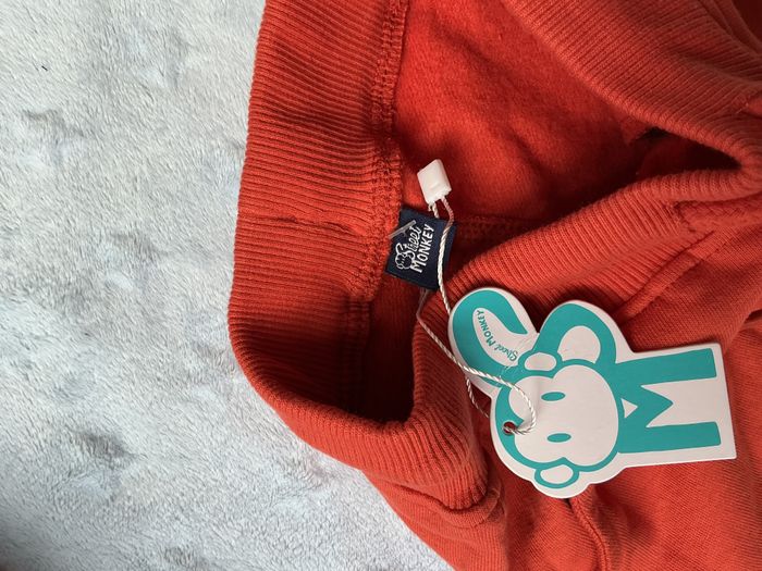 pantalon de jogging orange lien de serrage taille élastique 3 mois street monkey - photo numéro 6