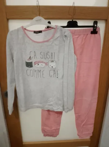 Pyjama deux pièces hiver - Fille 10 ans