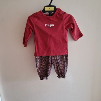 3 mois ensemble papa d amour kiabi