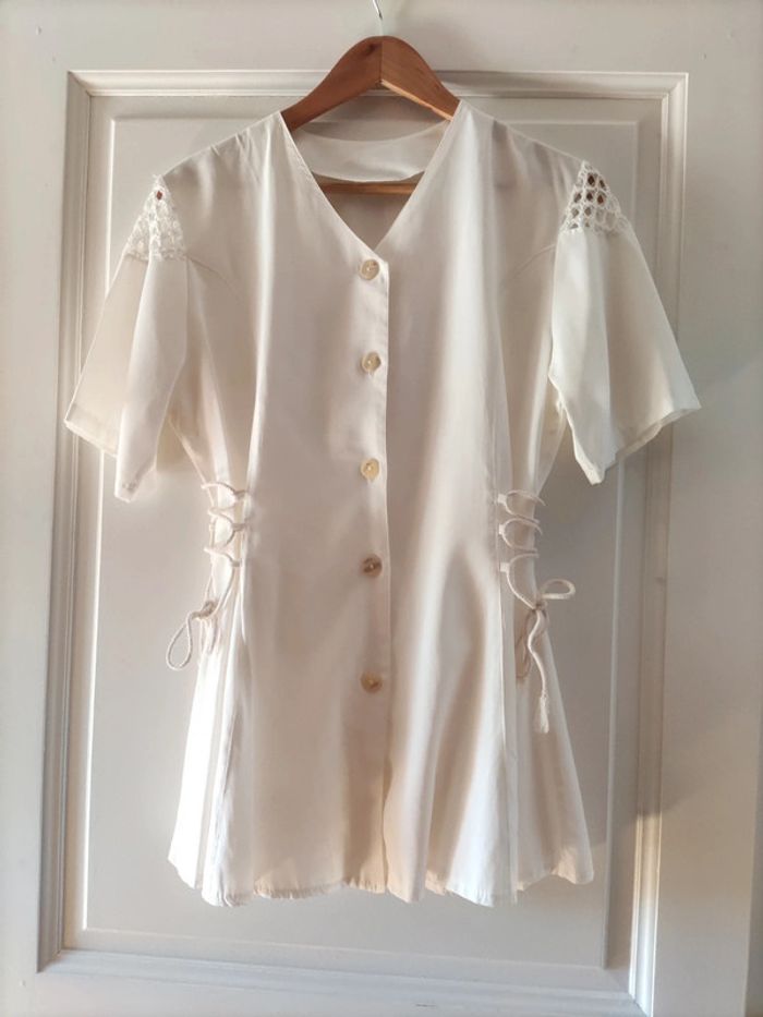 Tunique blanche été chic cérémonie