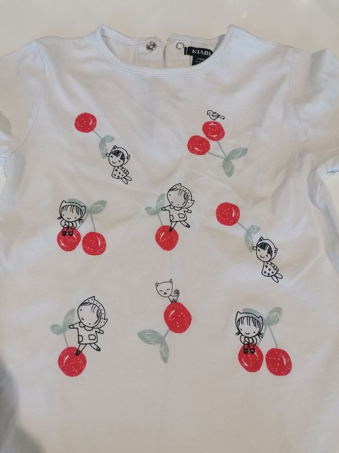 Ensemble été thee shirt et short jeans 🌞 T 24 mois - photo numéro 2