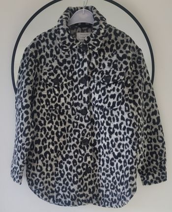 Surchemise noire et gris à motif léopard marque primark