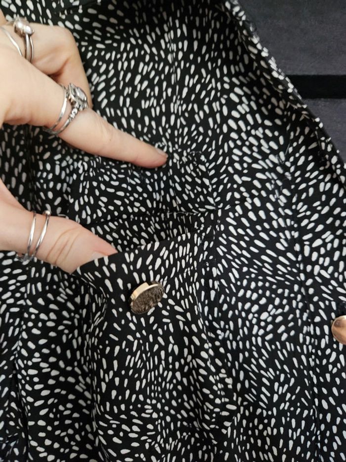 Robe chemise longue imprimé moucheté Drôle de Copine - photo numéro 7
