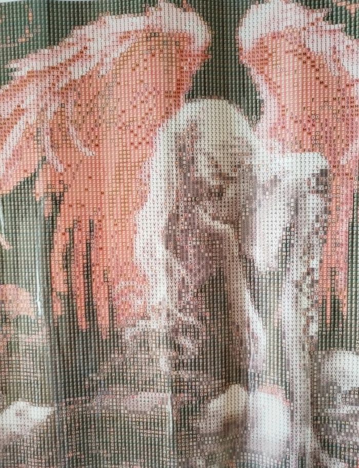 Diamond painting ange ailes rose #H088 - photo numéro 3