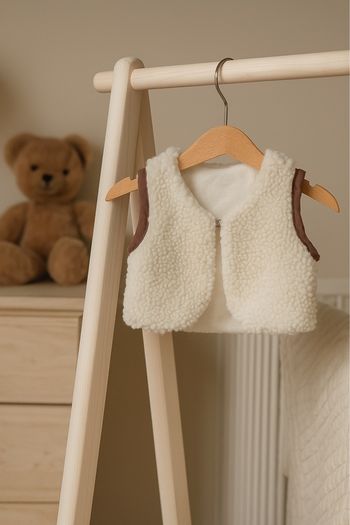 Veste gilet sans manche Teddy  Taille 6 mois  Neuve