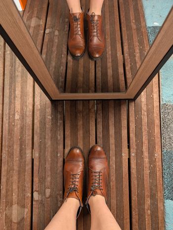 Bottines façon richelieu