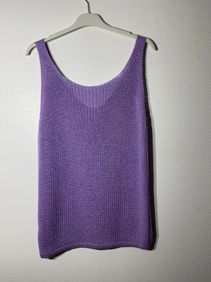 Débardeur en maille femme taille unique (34-38)- just me - neuf avec étiquette - photo numéro 3