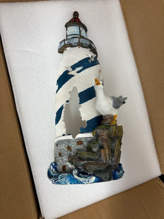 Phare marin porte bouteille 35cm