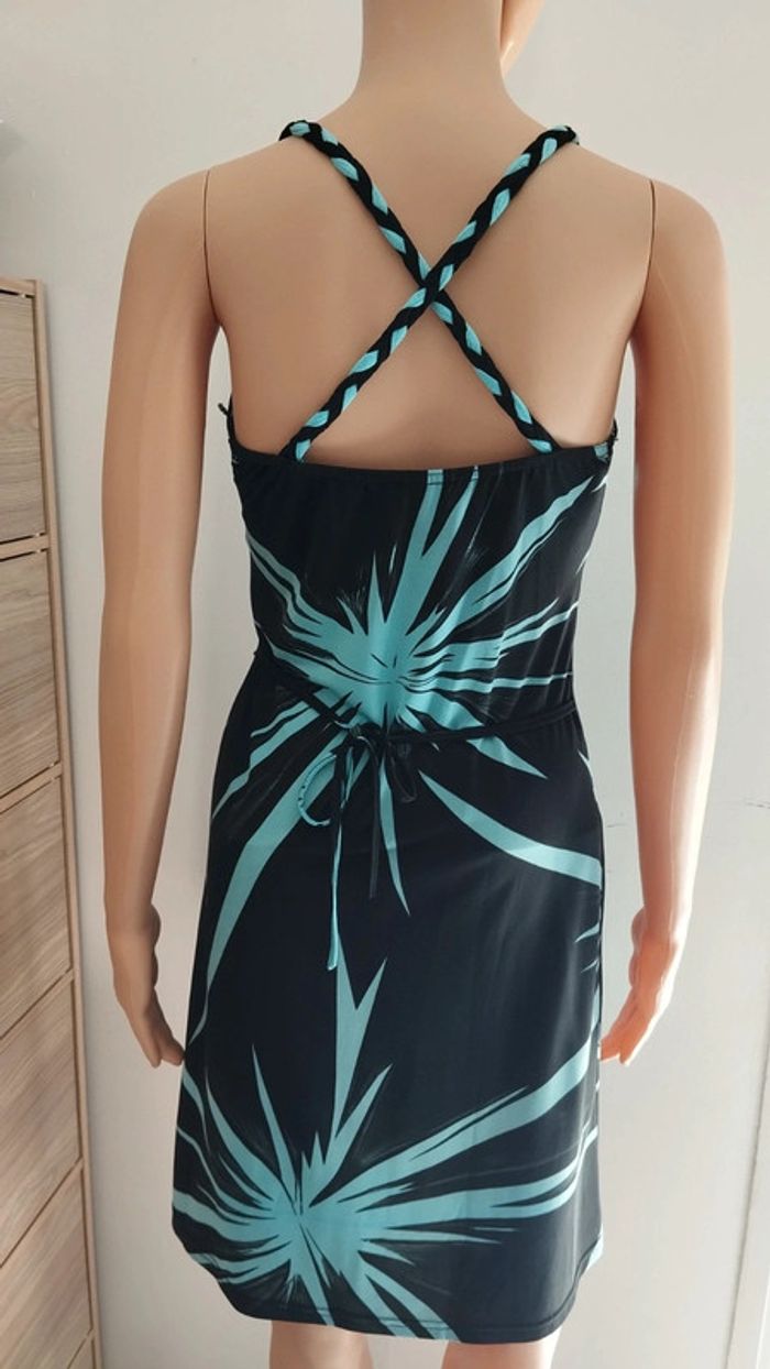 Robe noire et bleu femme taille l - photo numéro 8