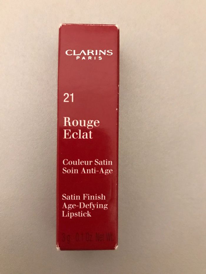 Clarins paris 21 rouge éclat coulleur satin sion anti-age - photo numéro 4