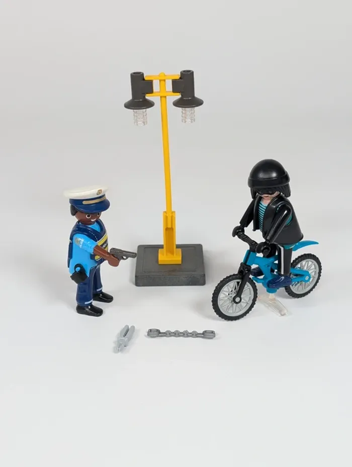 Playmobil Policier et voleur de vélo - photo numéro 3