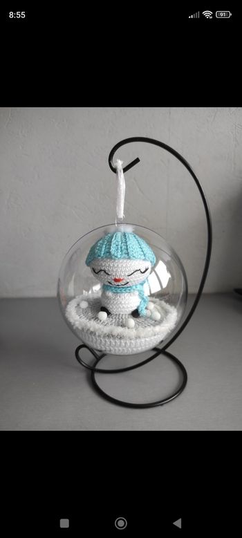Décoration boule noël au crochet