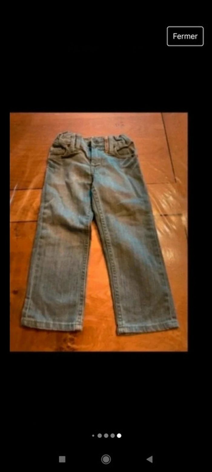 Lot 3 jeans coupe droite 3 ans - photo numéro 7