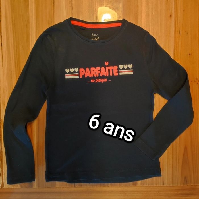 T.shirt manches longues parfaite 6 ans - photo numéro 1