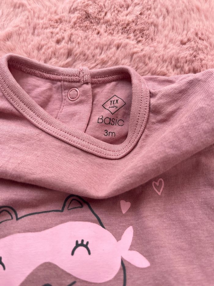 Lot 3 pyjama 1 pièce avec pied bébé fille 3 mois - photo numéro 6