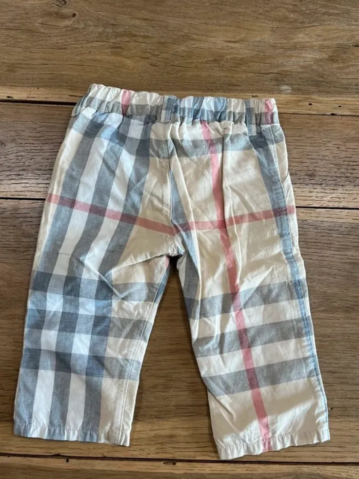 Pantalon bébé crème/beige Burberry - photo numéro 4
