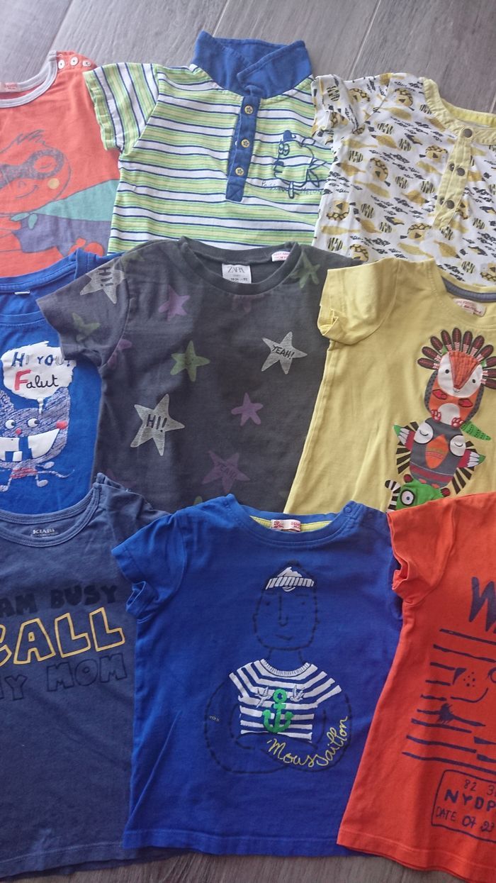Lot tee shirt manches courtes  24 mois. - photo numéro 3