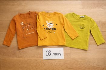 Lot de 3 Tee-shirts manches longues 