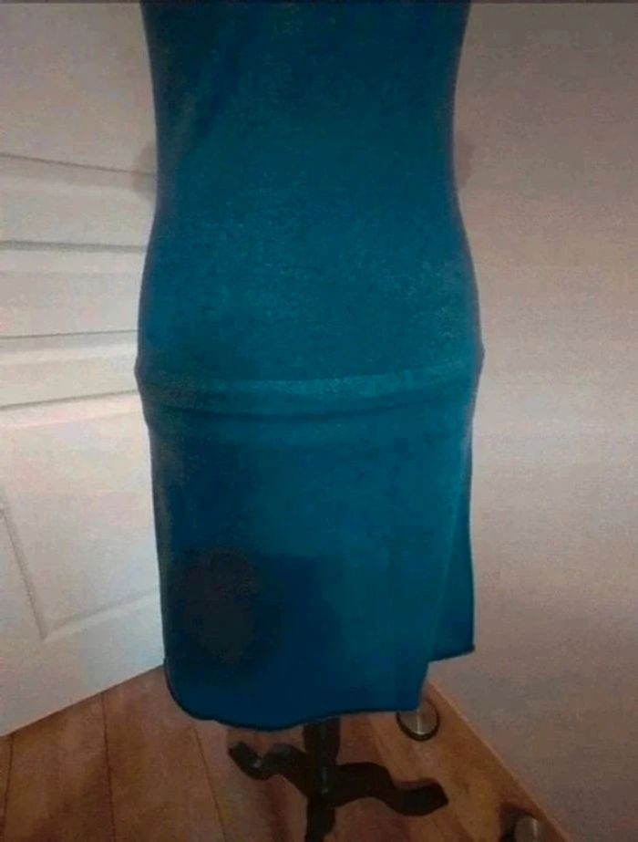 Robe manches courtes violette Etam taille 38 - photo numéro 4