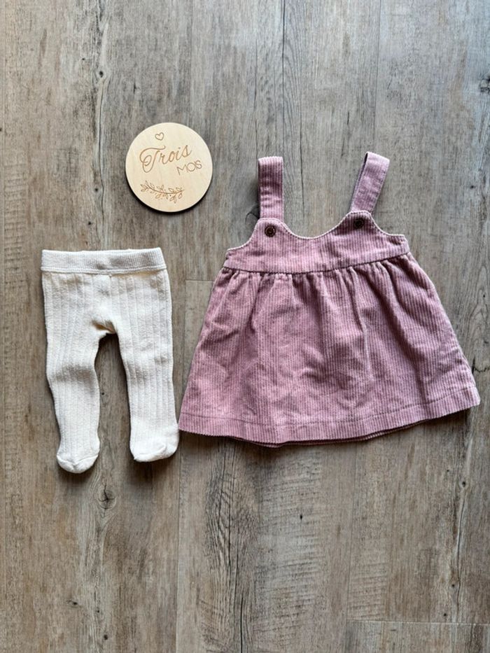 Robe salopette rose