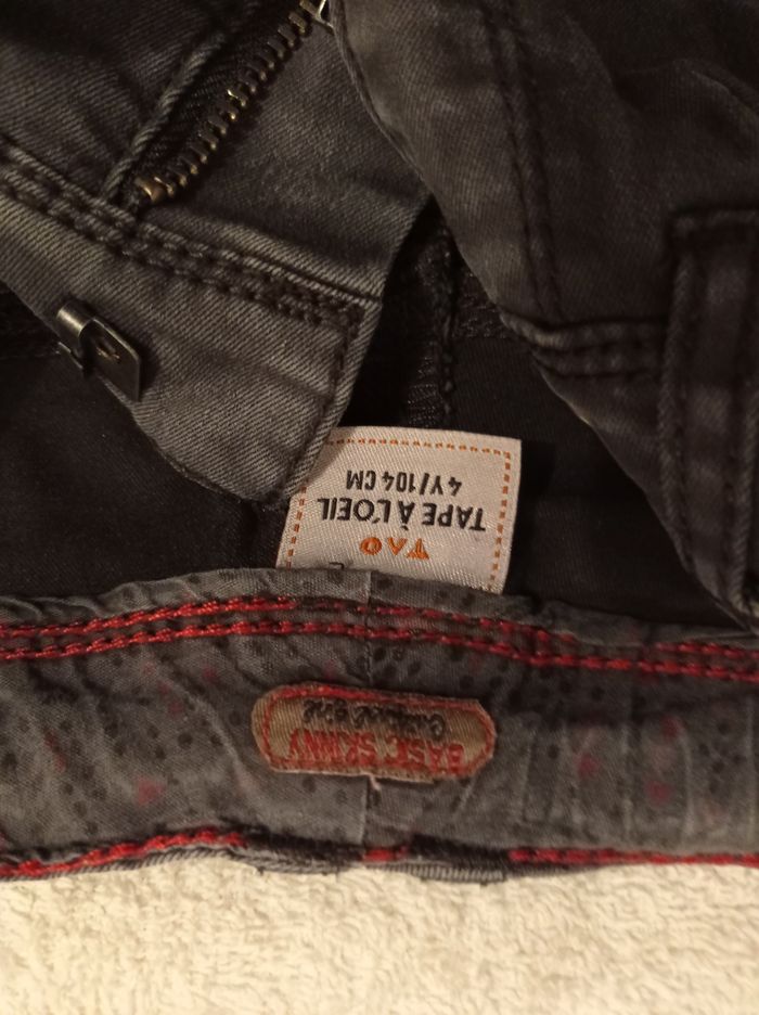 Marque tape à l'oeil taille 4 ans 104 cm pantalon jean gris - photo numéro 5