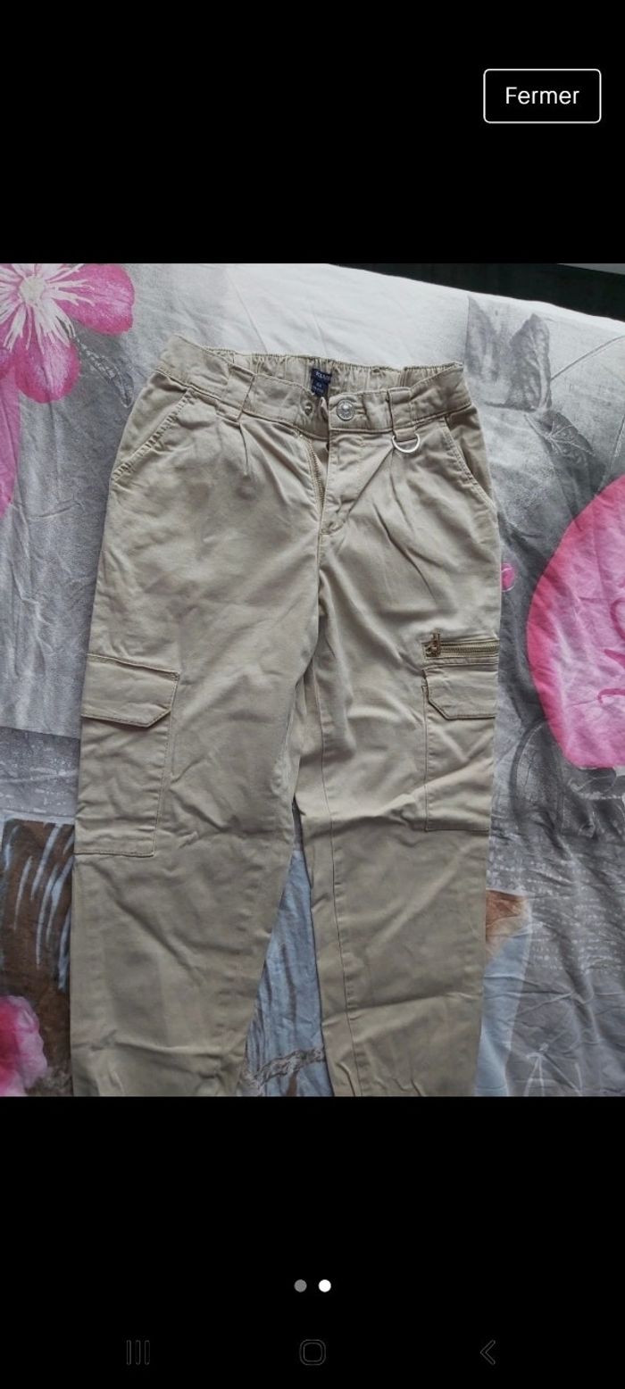 Pantalon cargo taille 10 ans 138/140cm kiabi - photo numéro 1