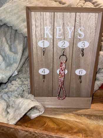 Porte clé dragonne tissus