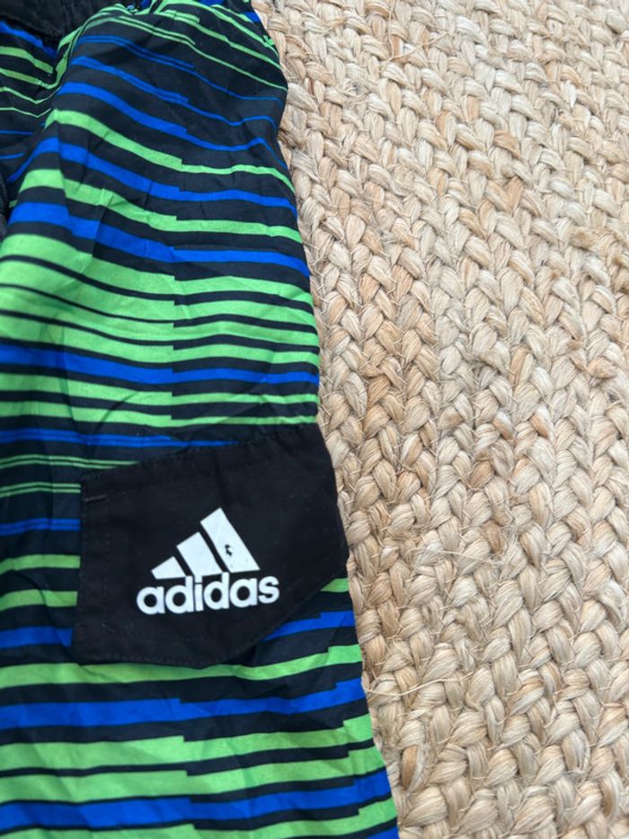 Short de Bain Garçon Adidas Noir et Vert | Taille 12 ans | Très Bon État | BS1260 - photo numéro 3