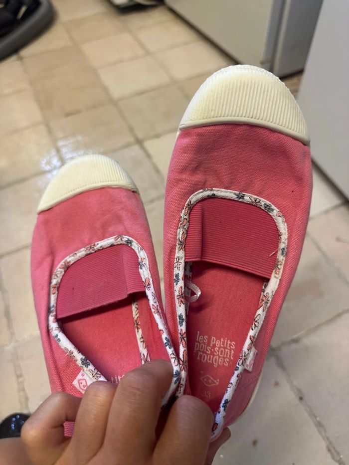 Ballerine rose corail les petits pois sont rouges 33 - photo numéro 5