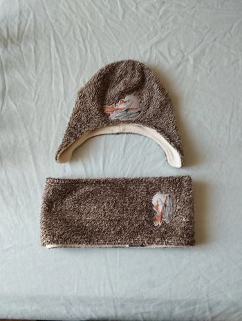 Ensemble bonnet écharpe 2/3 ans dusty