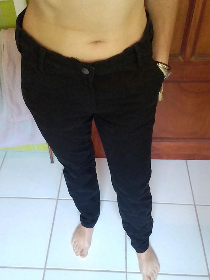 Pantalon femme noir droit Carhartt - photo numéro 2