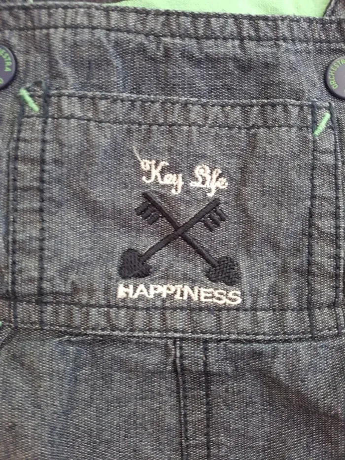 Salopette short 9 mois - photo numéro 2